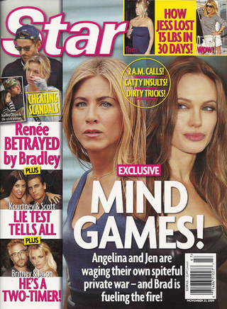 Illustration for article titled This Week In Tabloids: Angelina's Adoption & Drug Rumors; Tom Talks To Ashtrays
